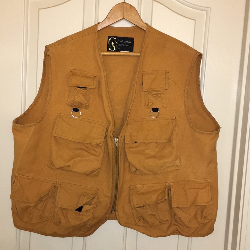 Vintage Fishing Vest Columbia Sportswear. Size L